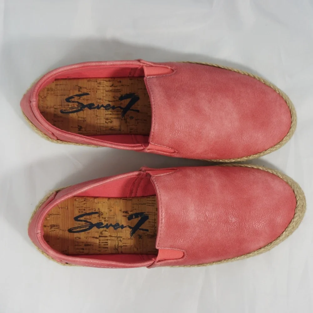 Seven7 Cape Verde Coral Espadrilles Flats Size 9